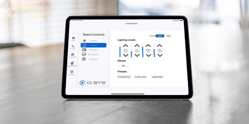 Q-SYS Readies Control for Zoom Rooms App