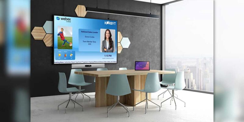 Korbyt and Webex Partner to Simply Bring Digital Signage to Meeting Rooms