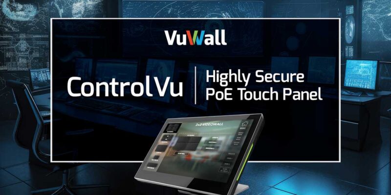 VuWall ControlVu Touch Panel Is for Command and Control Rooms and NOCs