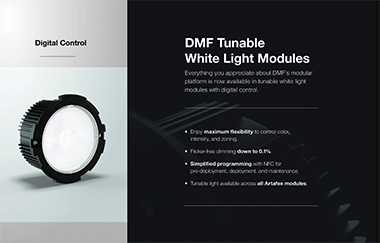 DMF Lighting Announces the DALI (Digital Addressable Lighting Interface) Protocol for the Artafex Line