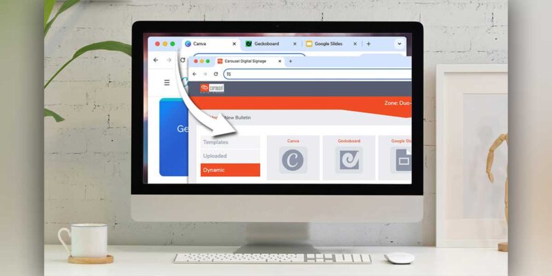 Carousel Digital Signage Integrates With Canva, Google Slides and Geckoboard for Creative Content Production