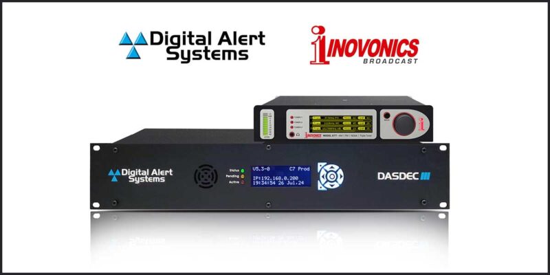 Digital Alert Systems and Inovonics Collaborate on New Emergency Alert System (EAS) Solution
