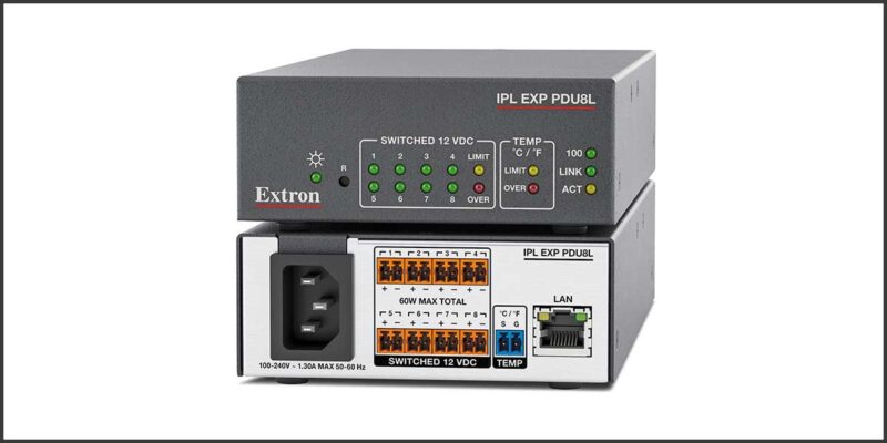 Extron Ships New Power Expansion Interface with Centralized 12V DC Power Management