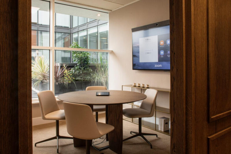 Tateside Helps Halkin Set Meeting Room Standard at King William Street Workspace