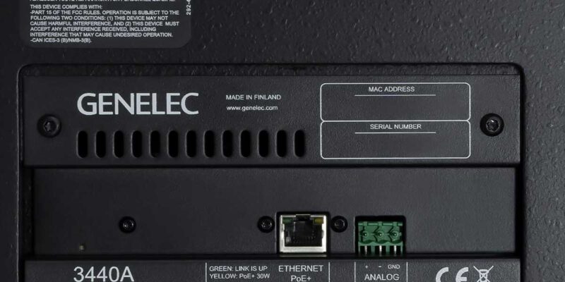 Genelec Launches 3440A Smart IP PoE Subwoofer