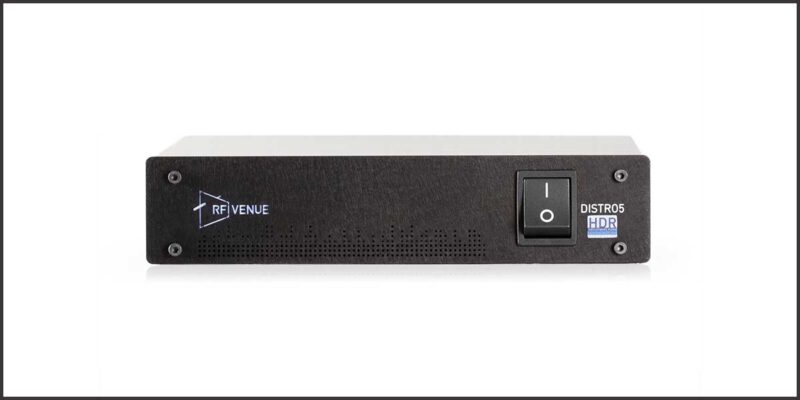 RF Venue Debuts DISTRO5 HDR Power Distribution System for Any Mic