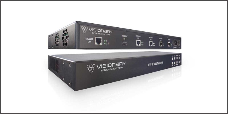 Visionary Introduces MV5 IP AV-over-IP Multiviewer, Allowing for Display Digital Canvasing