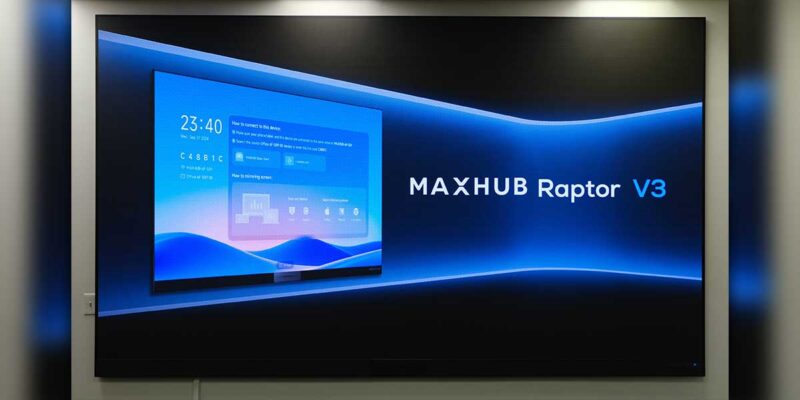 The New MAXHUB Raptor Is a 165” All-in-One LED Display for UCC Applications