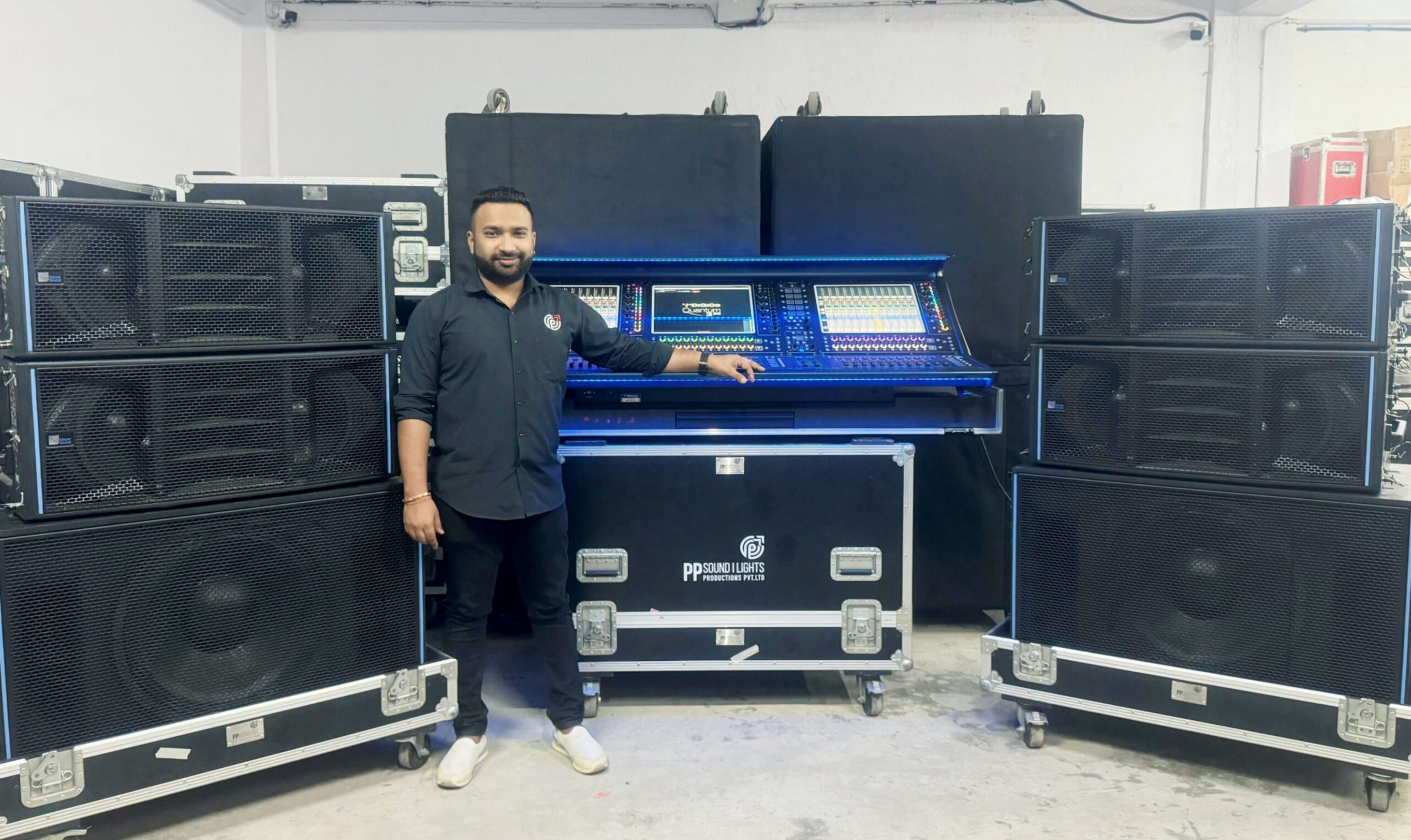 PP Sound Lights Productions Prasad Parkar With The Meyer Sound Panther System + DiGiCo Quantum 338