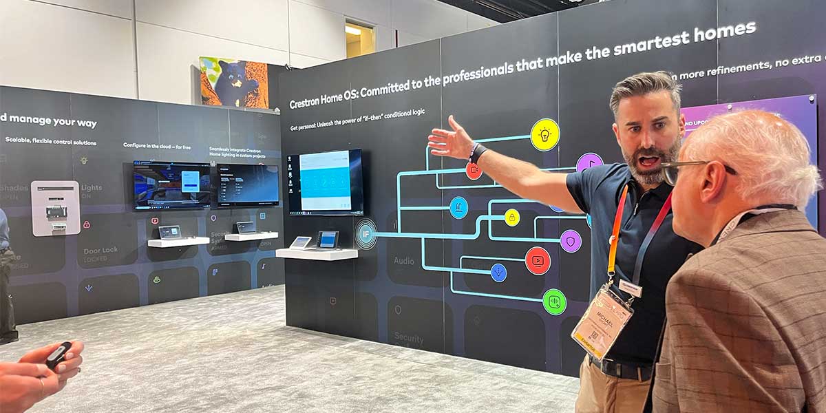 crestron smart home media tour cedia expo