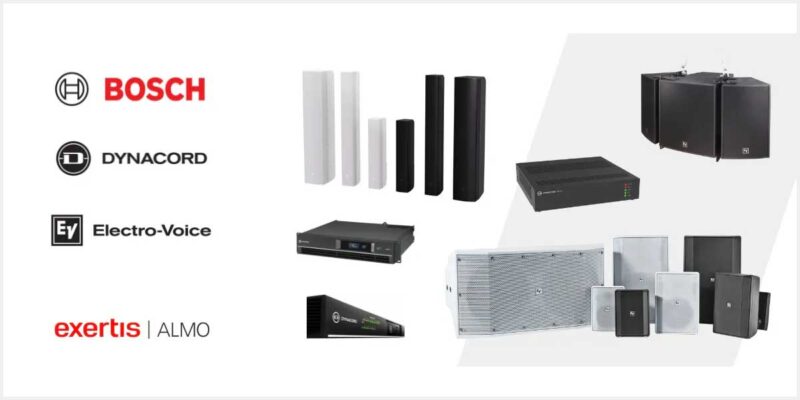 Exertis Almo Now Distributes Bosch EV and Dynacord Lines