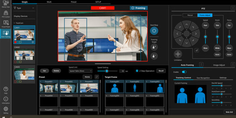Panasonic Adds AI Framing on PTZ Cameras for ProAV and Broadcast
