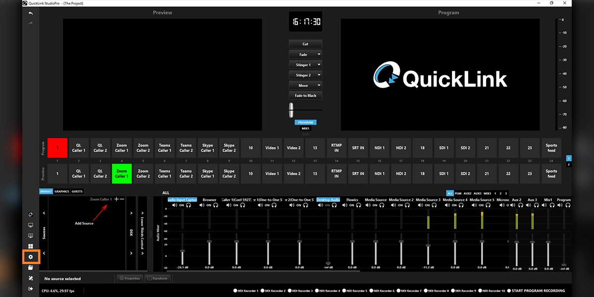 quicklink zoom callers