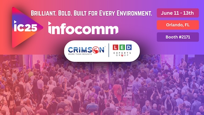 CrimsonAV and LED Experts Group Unveil Four Powerful dvLED Solutions at InfoComm 2025
