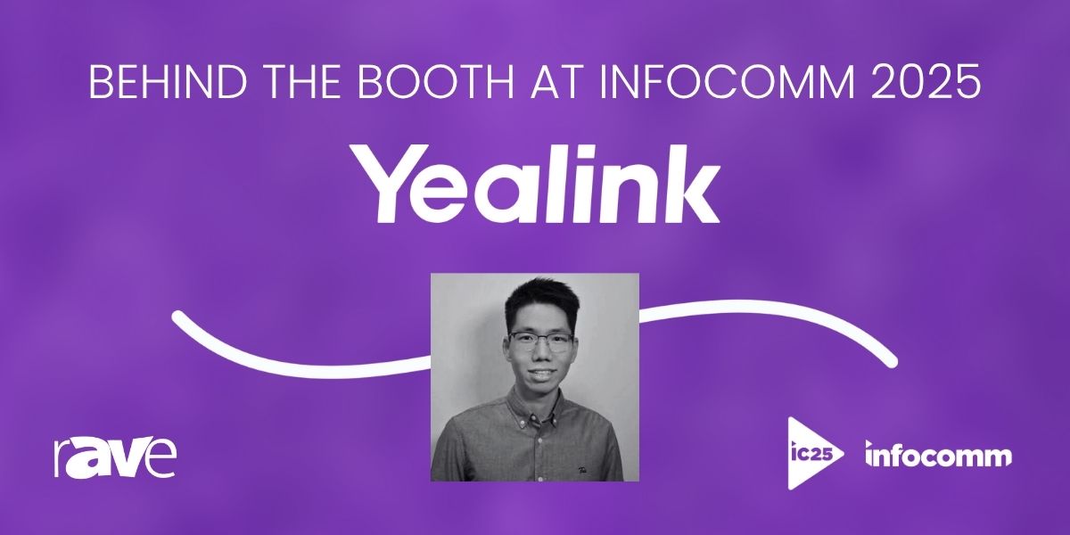 behind the booth IC25 Yealink