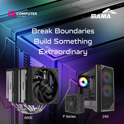 SAMA Showcases 26 New Gaming PC Cases, Power Supplies, and Cooling Systems at COMPUTEX 2025