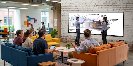 lg electronics createboard microsoft teams front row