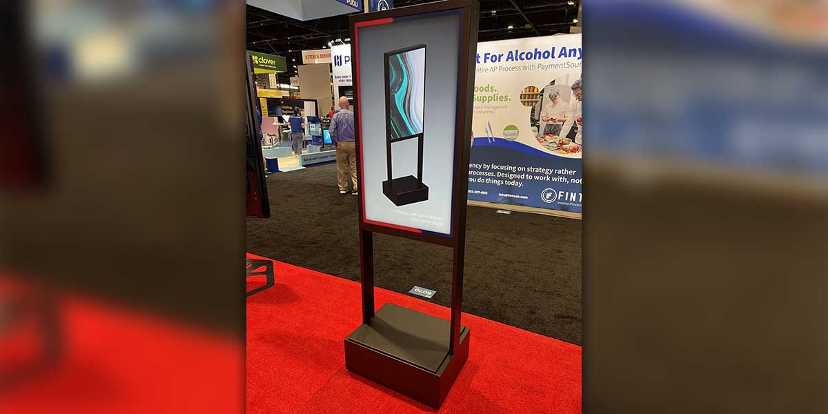 palmer digital battery powered kiosk