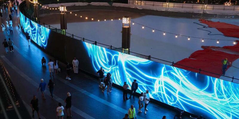 SpinetiX Players Power Longest LED Display in the Middle East at Dubai Fountain Promenade