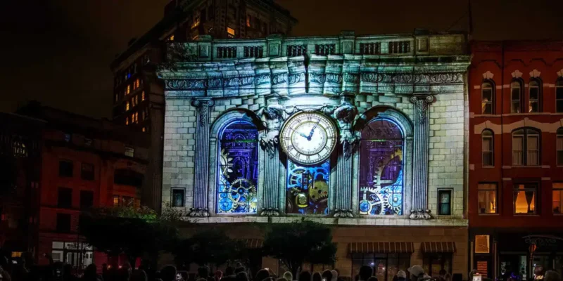 Panasonic Projectors Power LUMA Projection Arts Festival in Binghamton