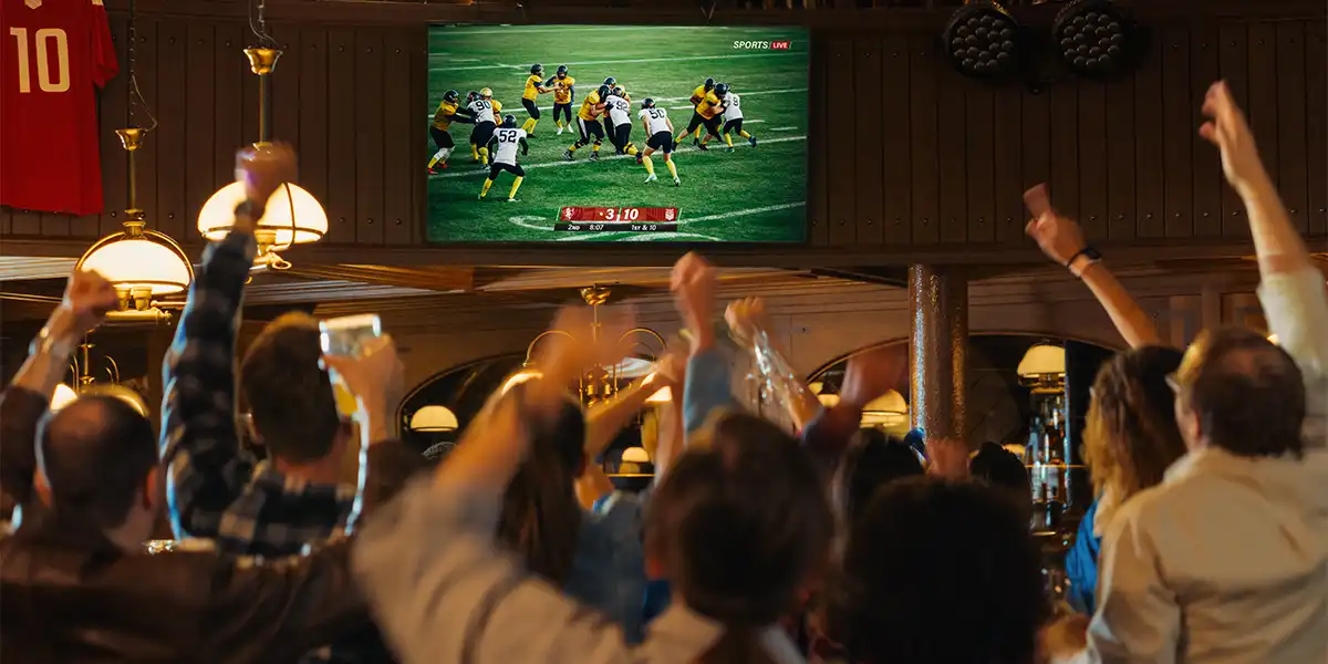 sports bar display mid market av