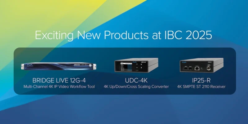 AJA Introduces New Conversion and IP Video Solutions