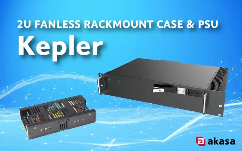 Akasa Introduces Kepler: A 2U Rackmount Fanless Case Designed for Silent Computing in Industrial Applications
