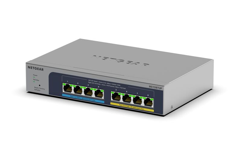 NETGEAR Expands its Smart Switch Lineup to Boost SMB Connectivity with Launch of MS108TUP