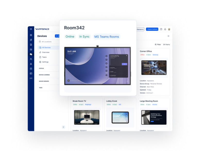 Appspace Extends Employee Communication to Every Collaboration Space Through Innovative Integration with Microsoft Teams Rooms